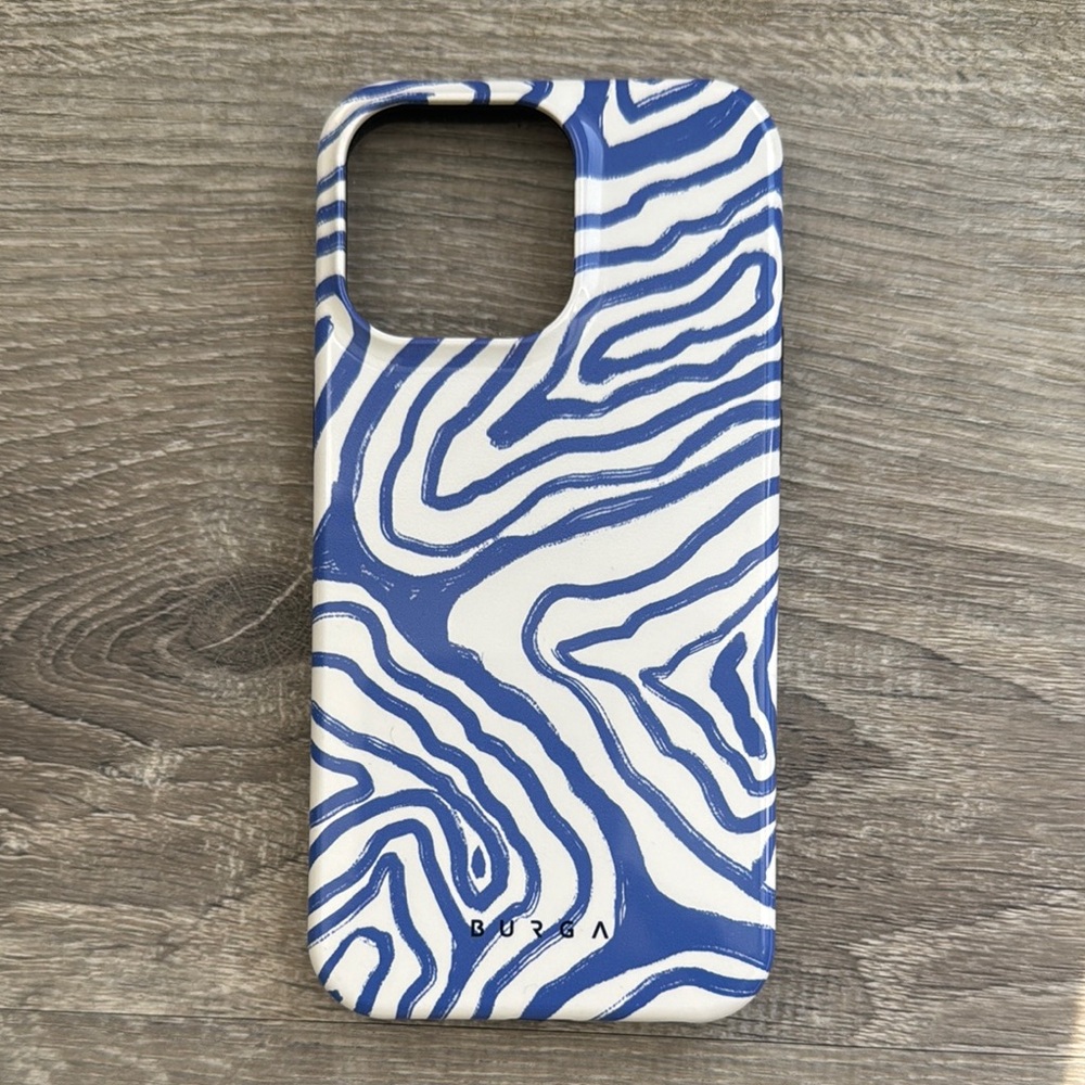 Blue and White Phone Case